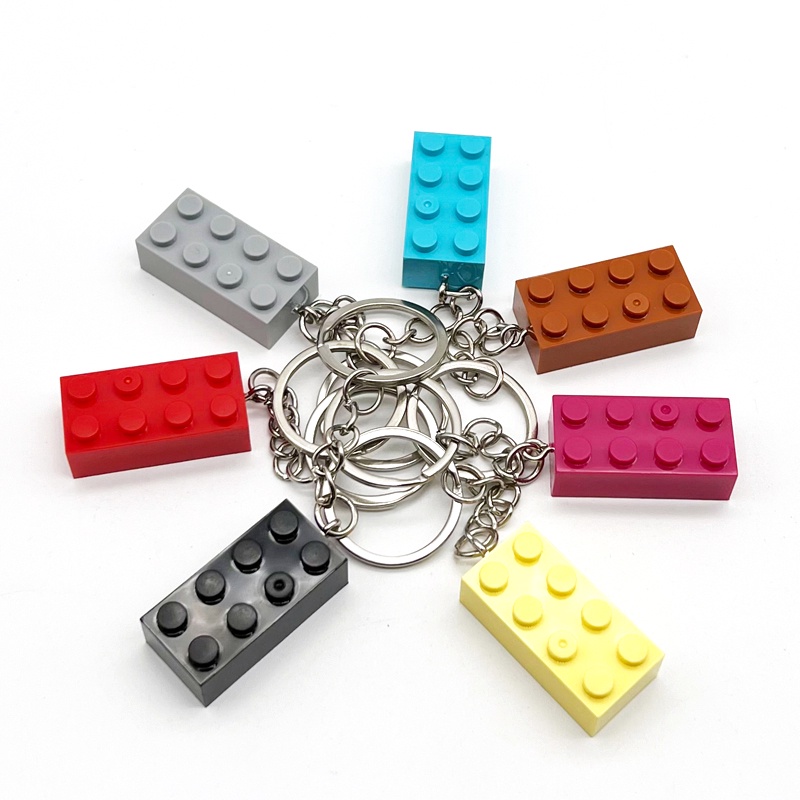 Key Chain Ring Building Block MOC Pendants Toys Classic Brick Gifts