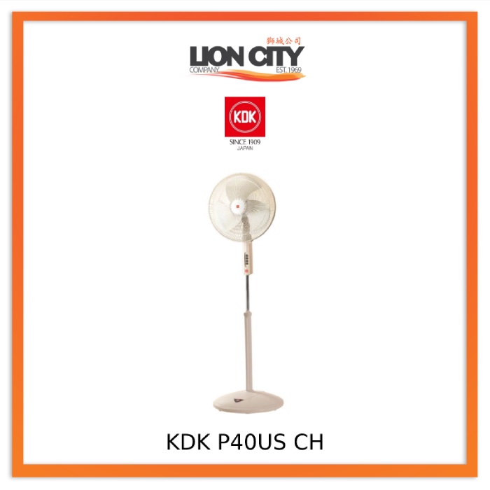 Kdk P40US 40cm Stand Fan ( Gold, CH, WH) Shopee Singapore