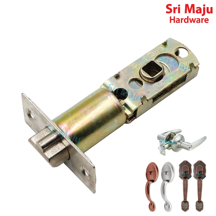 MAJU Tubular Door Lock Tongue Spring Latch Adjustable Backset Part for