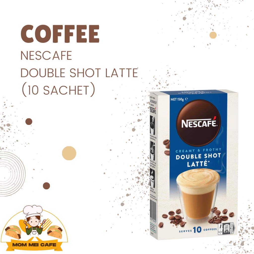 Nescafe DOUBLE SHOT LATTE COFFEE (10Sachets) Shopee Singapore
