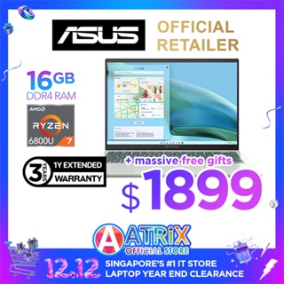 【Same Day Delivery】ASUS Zenbook S13 OLED UM5302TA-LX115W | 13.3” OLED Touchscreen | R7 6800U | 16/1TB SSD | 2Y