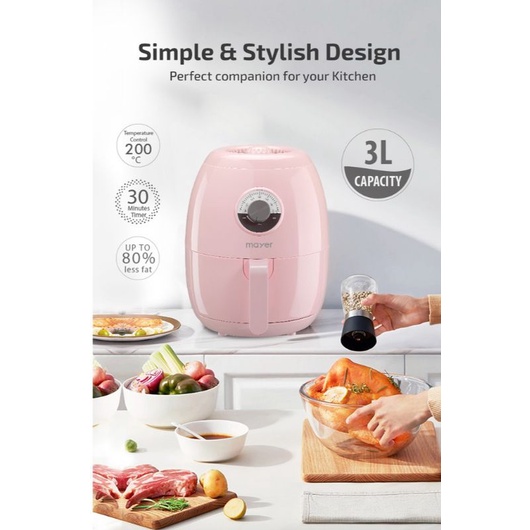 Mayer Air Fryer mmaf3000 3L mint colour Housewarming gift Small to