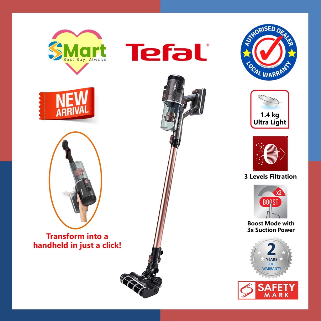 Tefal Air Force 360 Light Handstick Vacuum Cleaner [TY5516] | Shopee ...