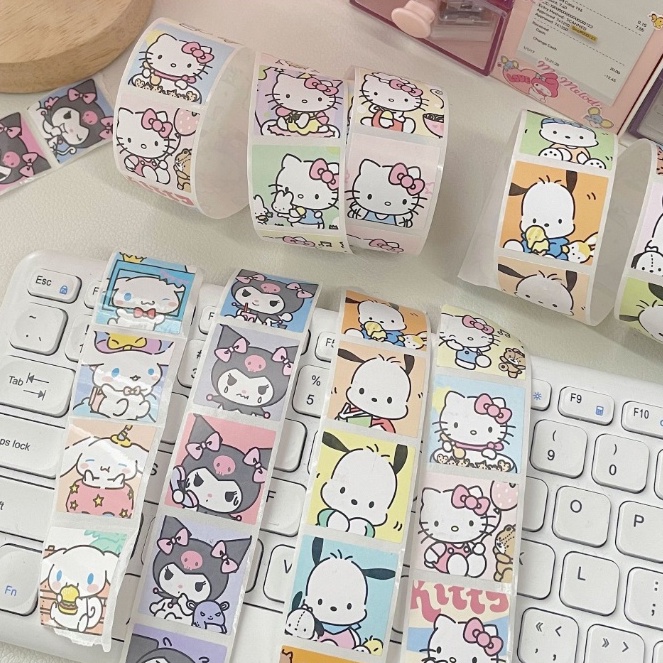 New Japanese cute Sanrio tape stickers cinnamoroll squares sticker
