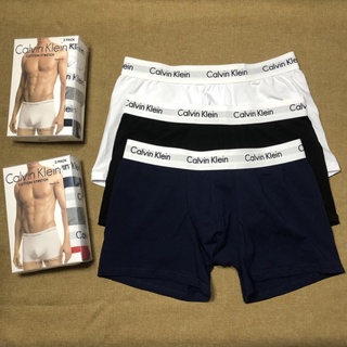 [New products for sale in 2023] Calvin_Klein Men's Underwear Gift Box Cotton Classic Boxer Briefs White Belt Trend
