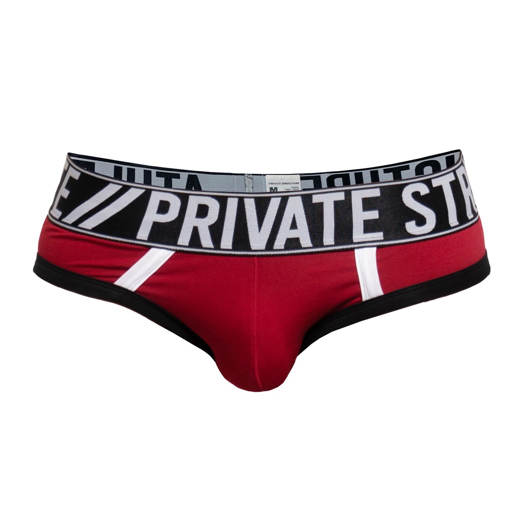 Private Structure Men Underwear Athlete Mini Brief - Red [4186 ...