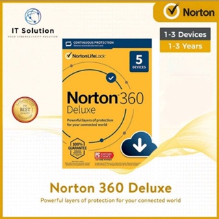 Genuine Norton 360 Deluxe Antivirus  - Latest Version