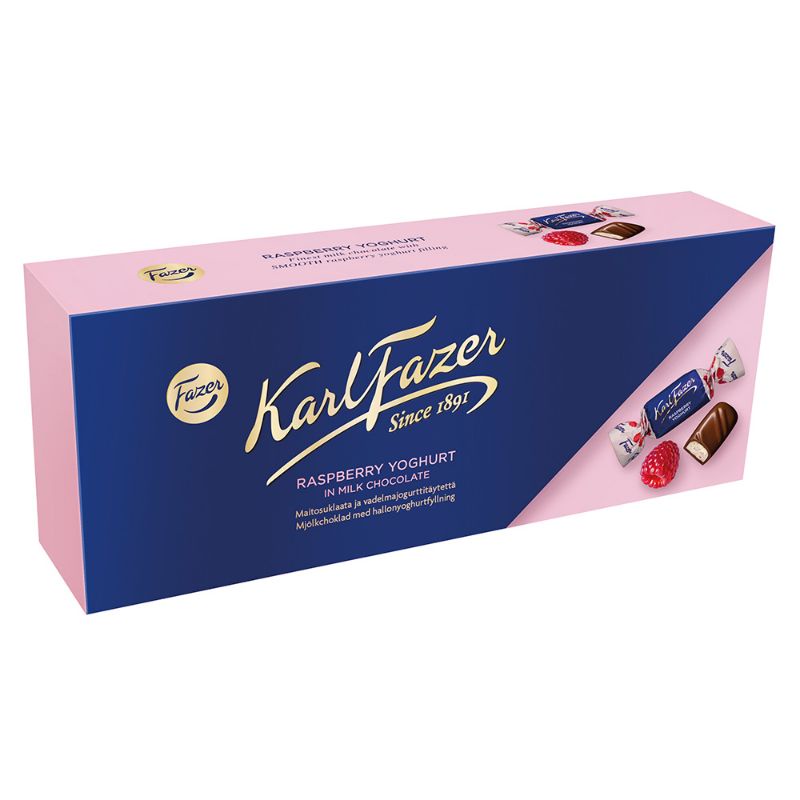 Finland Karl Fazer Raspberry Yogurt Filled Chocolate 270g | Shopee ...