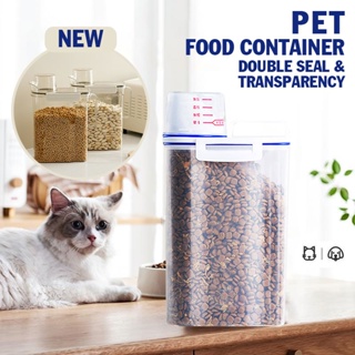 [Local Seller]Pet Food Container Airtight Dog Cat Bird Seed Rice Storage Box Waterproof Moisture-Proof Container