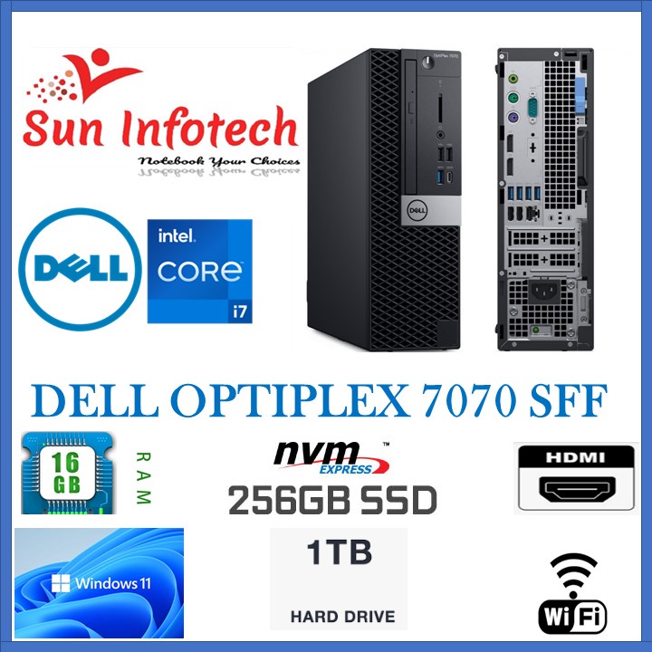 New Arrival- Refurbished PC] DELL OPTIPLEX 7070 SFF i7-9th GEN 8-core 16GB  RAM 256GB SSD+1TB HDD WIN 11 Pro, MS Office | Shopee Singapore