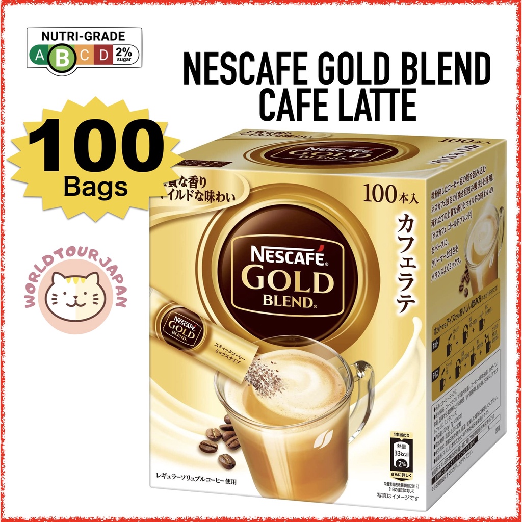 [ Instant Coffee ] Nescafe Gold Blend Cafe Latte 100P / Use Regular
