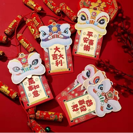 {SG} 6pcs 2023 Red Packets Chinese New Year Red Envelopes Angbao ...