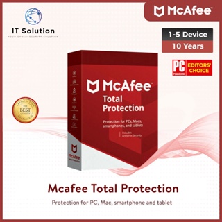 Mcafee Total Protection Antivirus Original - 10 Year Latest Version