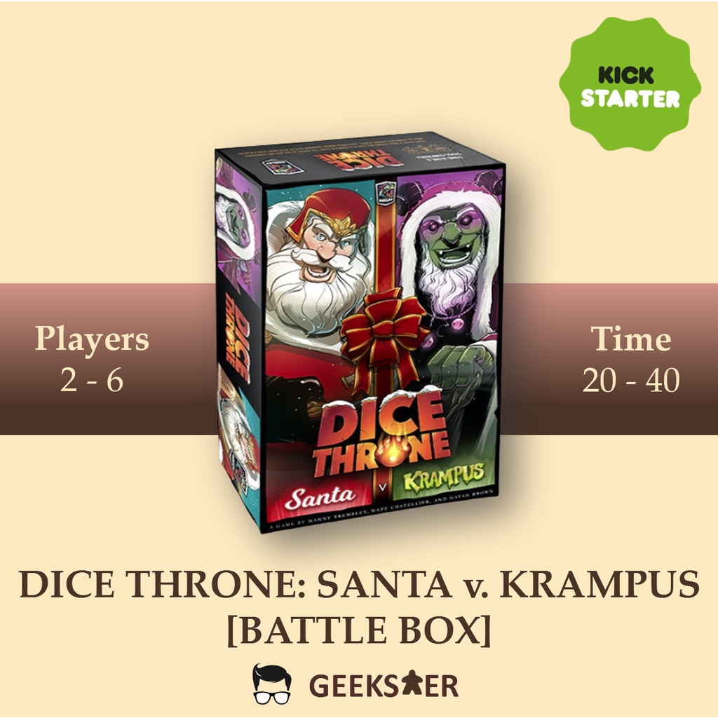 Dice Throne Santa v. Krampus (Battle Box Pledge) Shopee Singapore