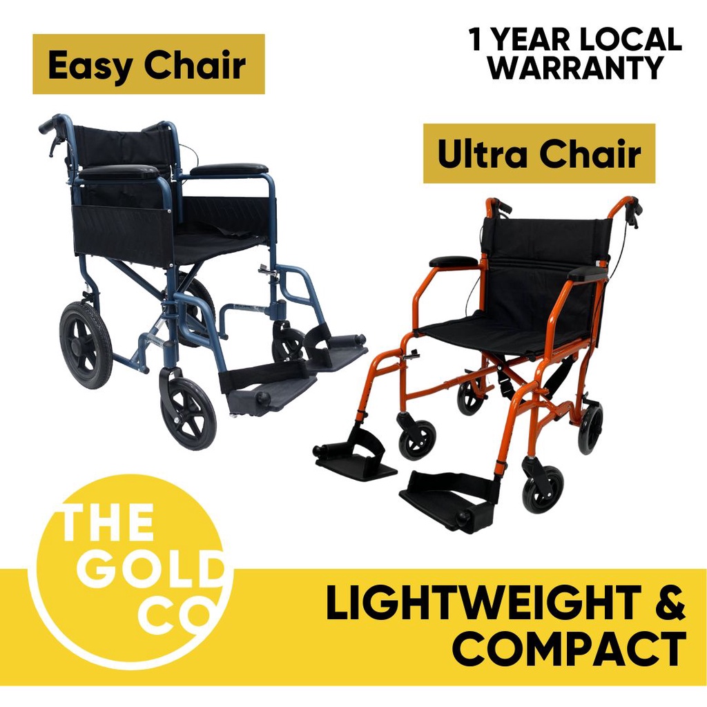 HAPPYWHEELS LIGHTWEIGHT WHEELCHAIR PUSHCHAIR FOR ELDERLY/SENIORS