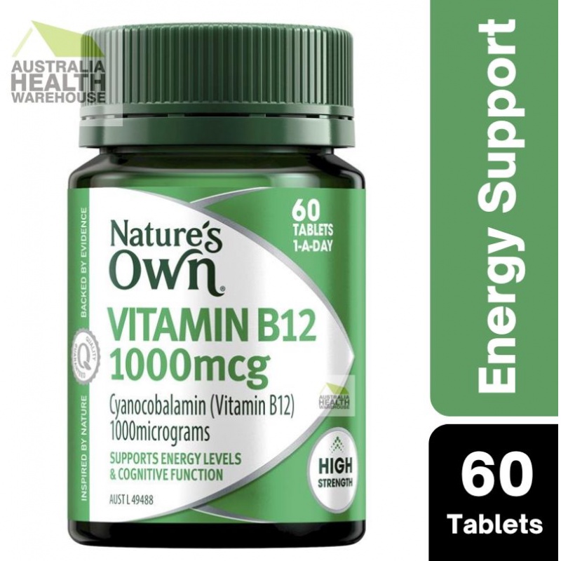 Nature's Own Vitamin B12 1000mcg 60 Tablets April 2024 | Shopee Singapore