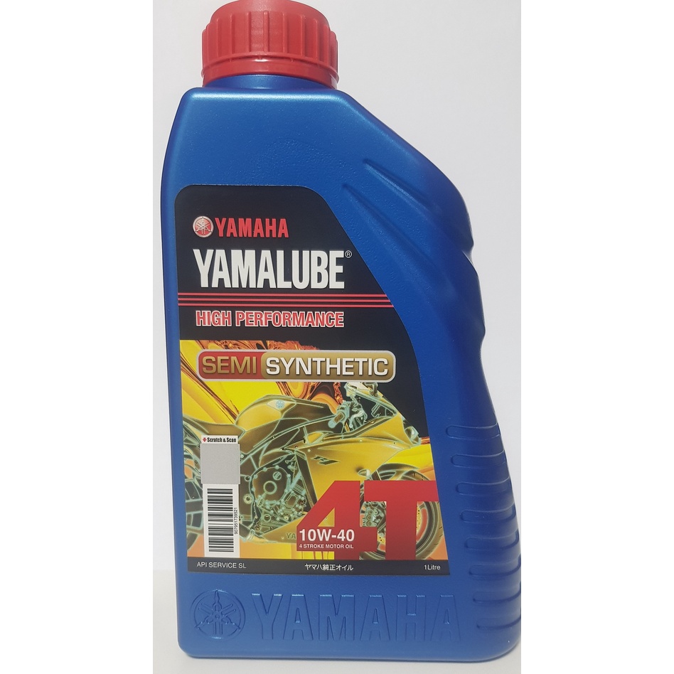 riginal Yamalube Semi Synthetic 10W40 4T Motor Engine Oil (1L) Shopee Singapore