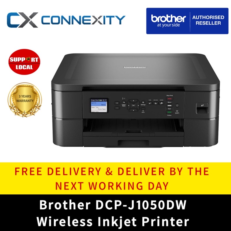 Brother DCPJ1050DW Inkjet Wireless Printer Brother Inkjet Printer Brother Ink Printer J1050