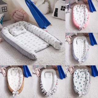 COTTON Baby Nest Baby Bed Portable Lounger Nest Bed Cot Newborn Baby Bedding Foldable Baby Crib