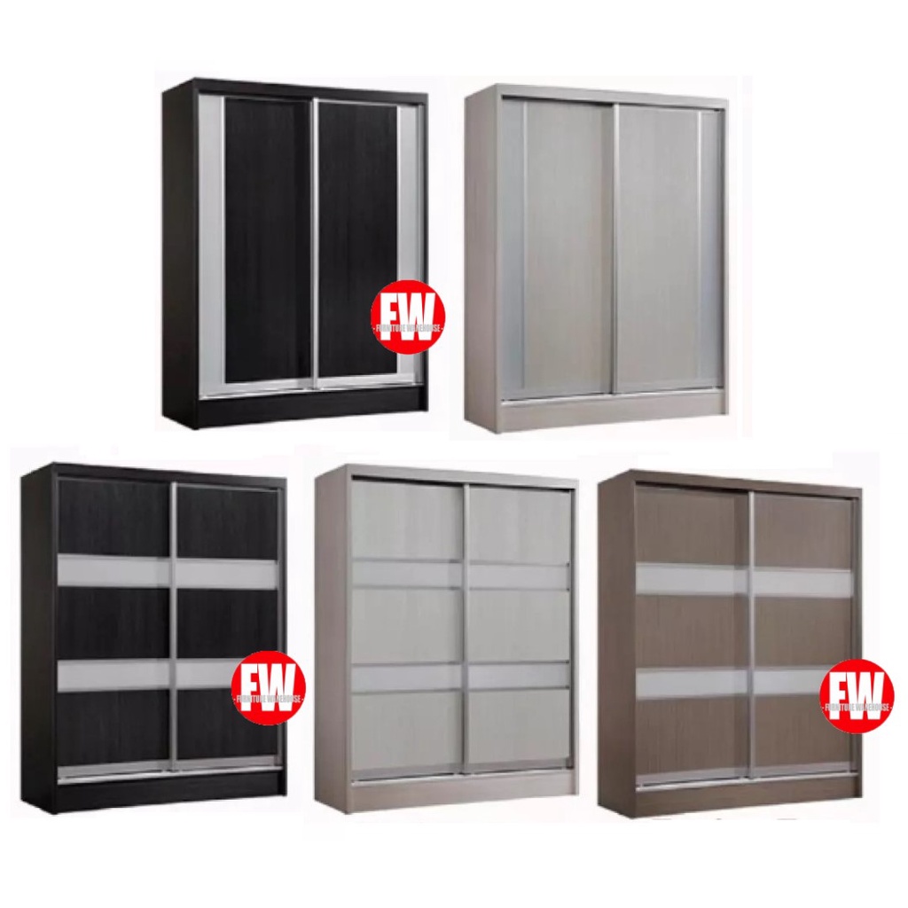4FT / 5FT Sliding Wardrobe Cupboard / Sliding Door Wardrobe