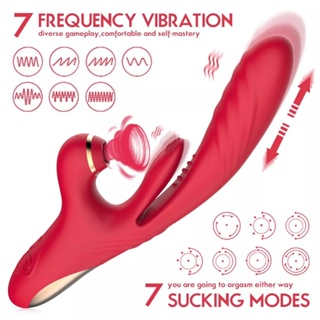 Image of thu nhỏ 3-in-1 Vibrator Adult Female Vibrating Sex Toys With Suction, Tongue and Automatic Dildo #1