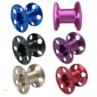 HAN Five Hole Wire Wheel Spool Aluminum Alloy Diving Reel CNC Oxidation Processing