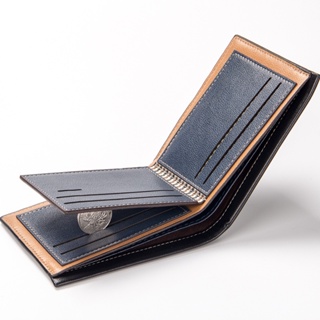 Fuerdanni Men's Short Wallet Multi-card Fashion leather Trifold Wallet Coin Purse for Men #3