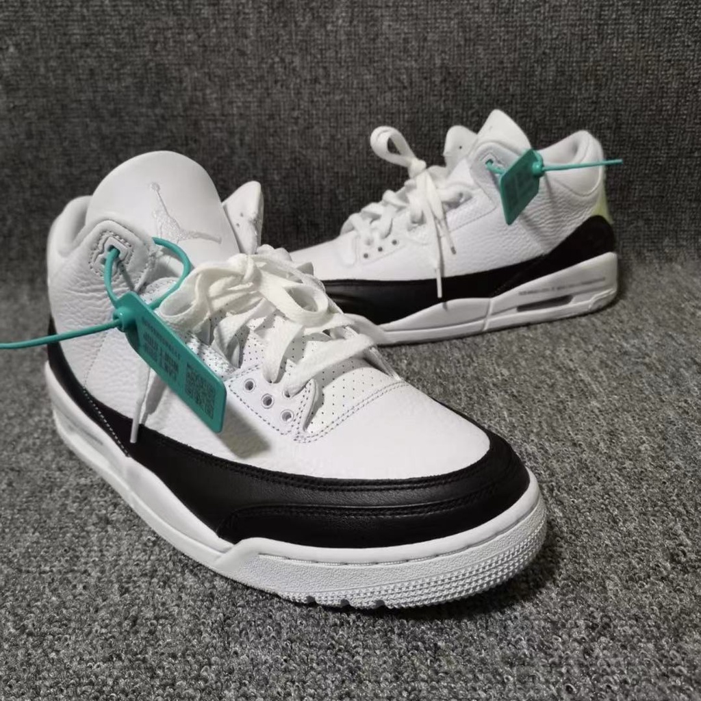 2021 New Style AJ3 High-Value Student Fujiwara Hiroshi Black White Oreo Star Same Low-Cut Sports Basketball Shoes