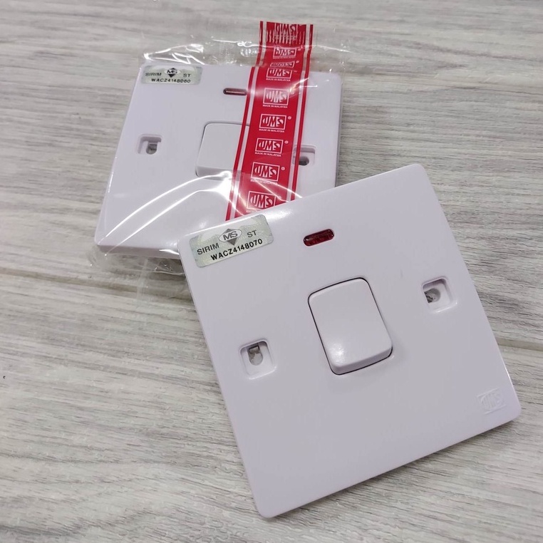 SIRIM UMS 1 Button Switch Socket Ac & Heater Suis Socket 20A 3Pin Soket