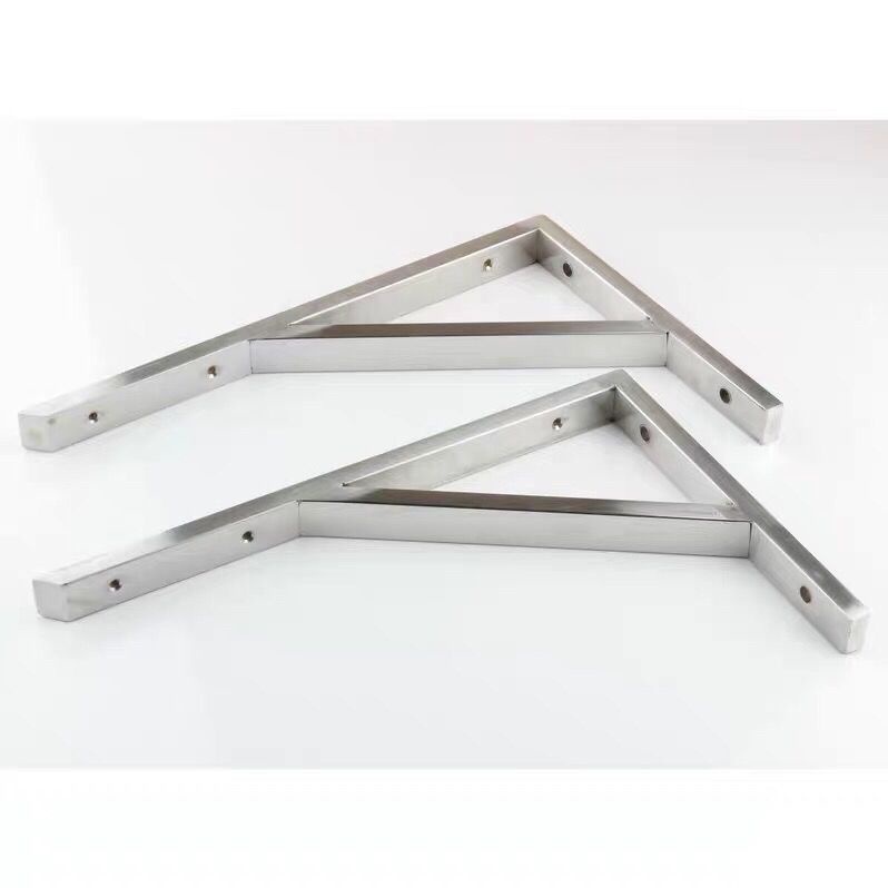 Thick Marble Table Triangular Supporting Frame Bracket Stainless Steel Layer Shelf Fixed Load