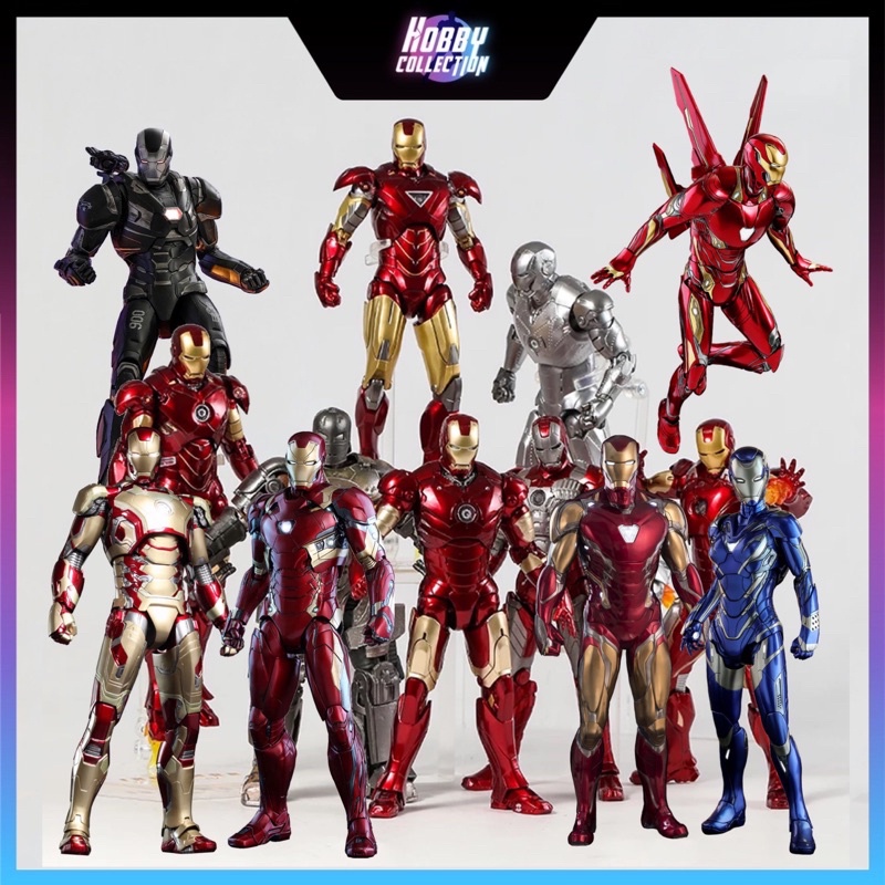 Ironman Action Figures ZD TOYS Ironman Mark 1 To Mark 85 And War ...