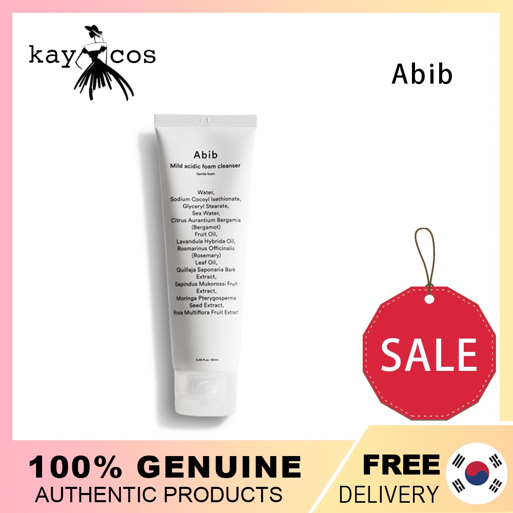 ABIB Mild Acidic Foam Cleanser Gentle Foam (120ml) Shopee Singapore