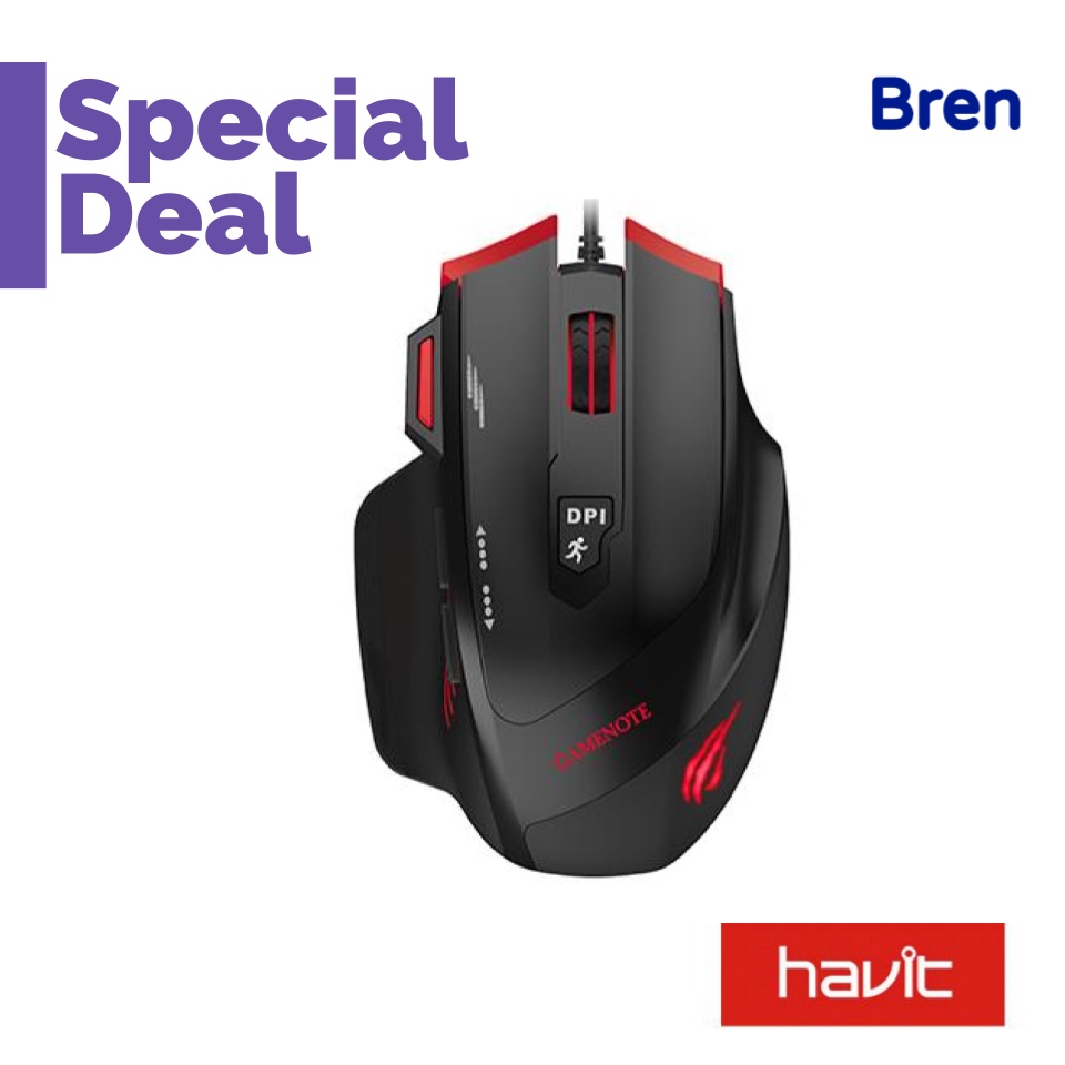 HAVIT Gamenote Optical Gaming Mouse MS1005 Shopee Singapore