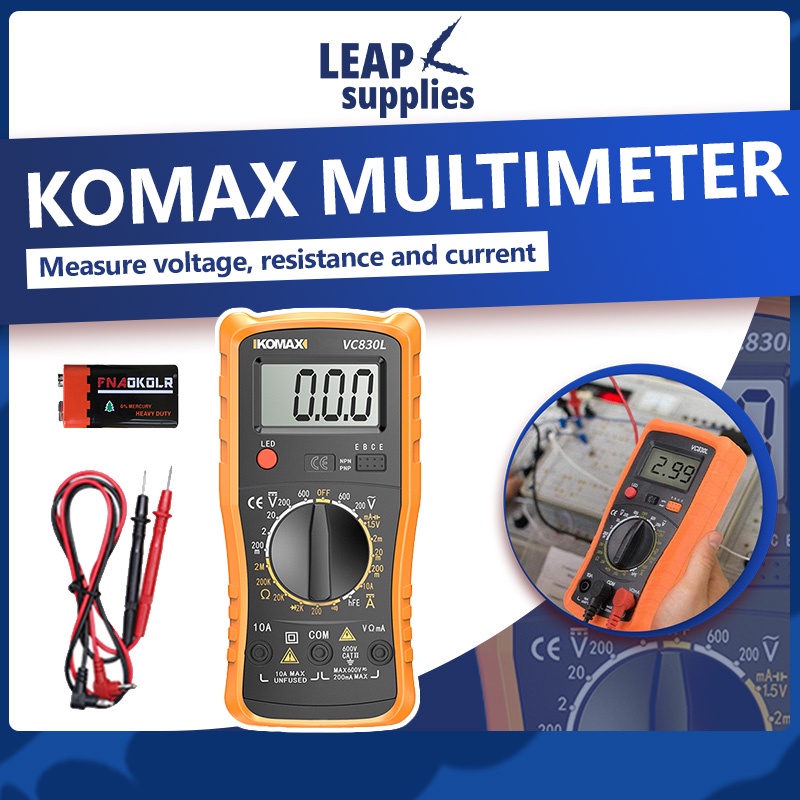 Komax Multimeter Voltmeter Voltage Test Meter Shopee Singapore