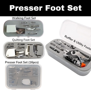 (TaiwanMade)Sewing Machine Presser Foot Set (16pcs) For Juki, Singer, Brother Sewing Machines