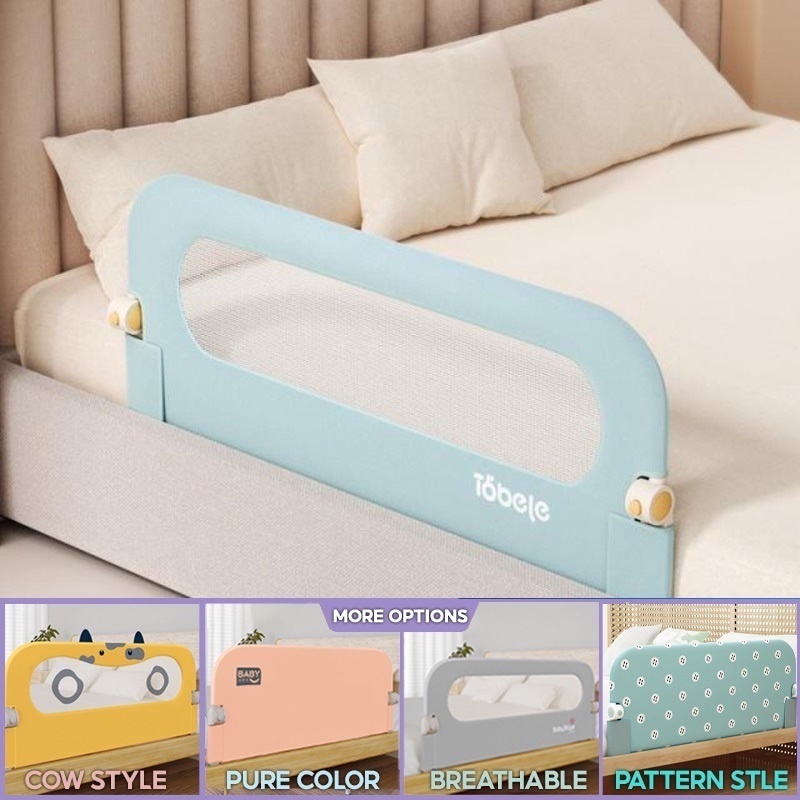 WSW Bed Guardrail Foldable Crib Guardrail Safety Bumper Bed Guardrail