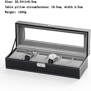 BEST DEALS!!!Watch Box Men Jewelry Boxes Women Upscale Gift Faux Leather Display Storage Box with Lock #1