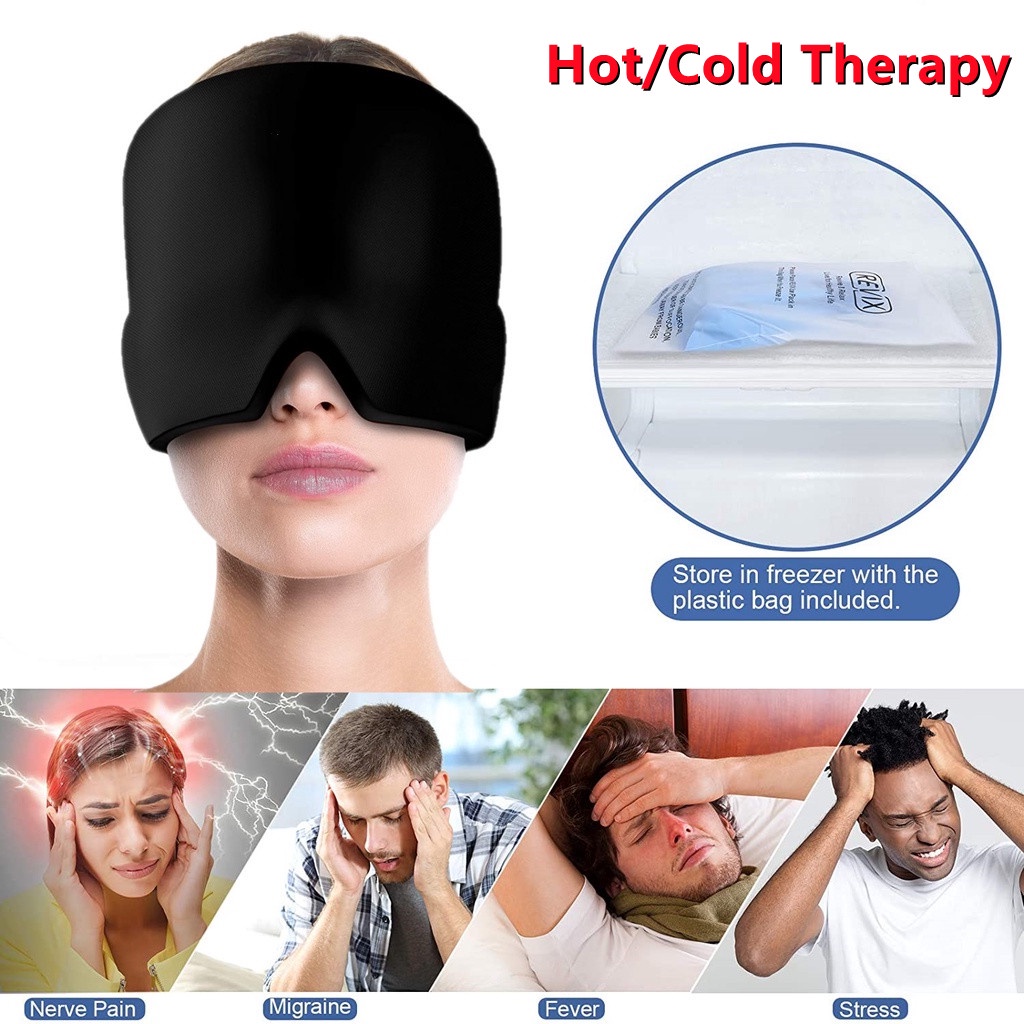 Ice Cold Therapy Headache Migraine Relief Cap For Chemo,Sinus,Neck ...