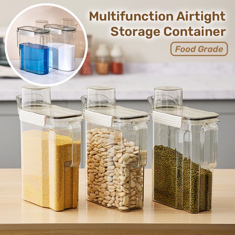 [SG Seller]Multifunction Airtight Food Grade Storage Container/Box/Cereal Box/Cleaning Detergent