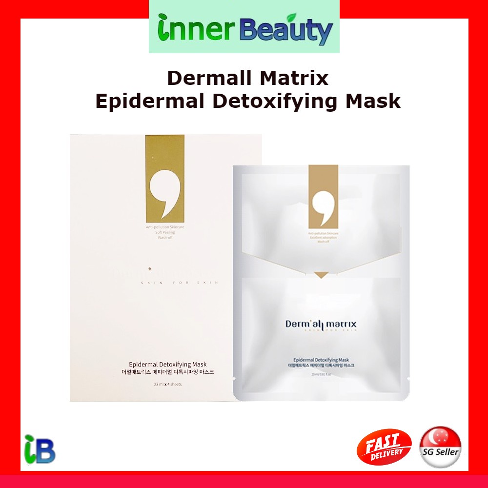 Dermall Matrix Epidermal Detoxifying Mask 23ml x 4 sheets | Shopee ...