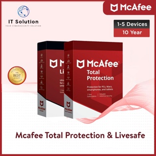 McAfee Livesafe Antivirus Original - 10 Year Latest Version
