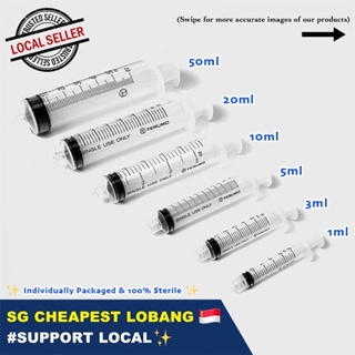 🇸🇬 [Local ready stock!] 1ml, 3ml, 5ml, 10ml, 20ml, 50ml Terumo Syringes (Catheter Tip, Luer, Luer Lock Tip & Slip Tip)
