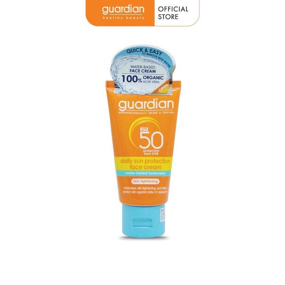 Guardian daily sunscreen for face Spf50 (50ml) | Shopee Singapore