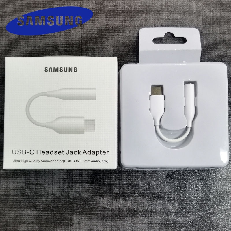 Samsung USB Type C to 3.5 MM Jack Earphone Audio Cable AUX Adapter For S22 S21 Ultra 5G S20FE Note 20 10 Plus Tab S8 S7