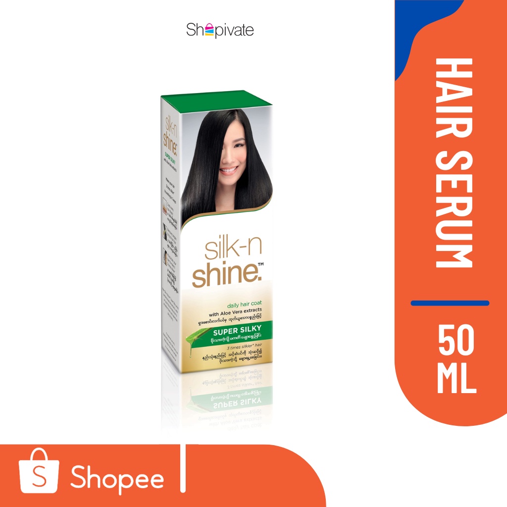 Silkn shine Hair Serum with Aloe Vera Extracts (Super Silky) 50ml Shopee Singapore