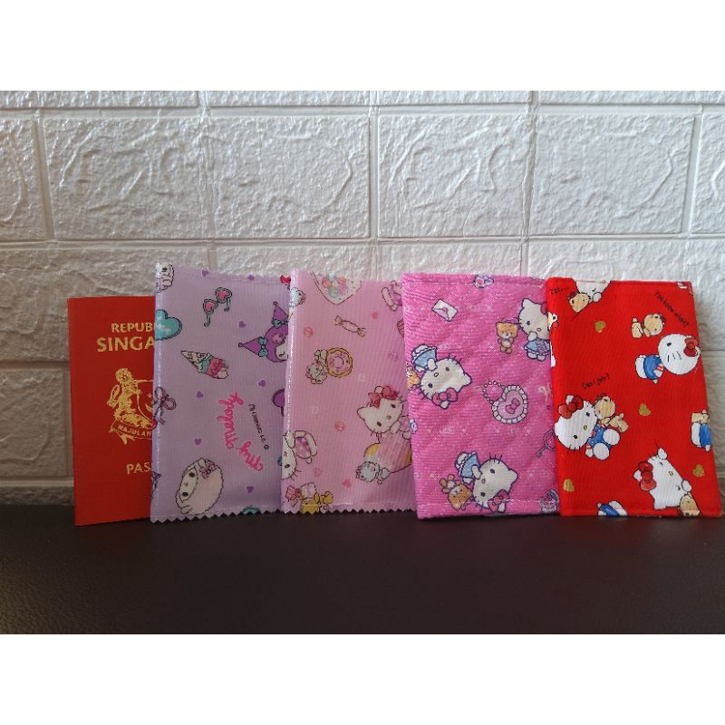 Handmade Passport Holder Cover Hello Kitty Melody LTS chum chum, cotton,  waterproof, many cartoon characters | Shopee Singapore