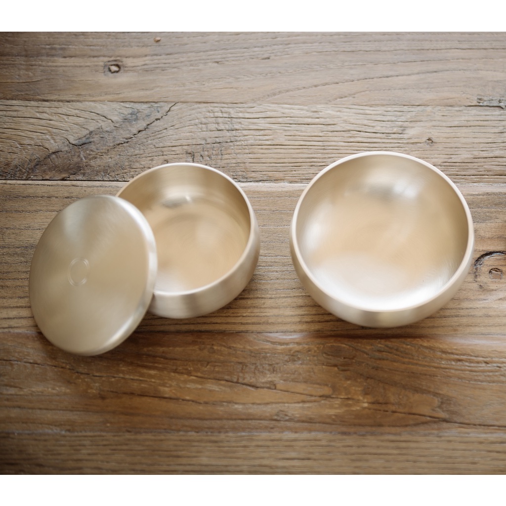 Korean Premium Traditional Tableware Bronzeware Women Rice Soup Bowl