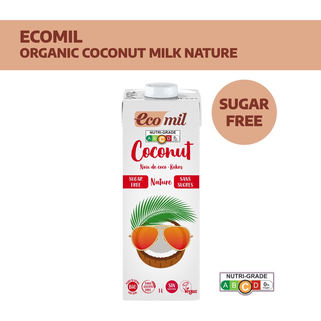 Organic Coconut Milk Gluten Free, Vegan Spain (1L) No Added