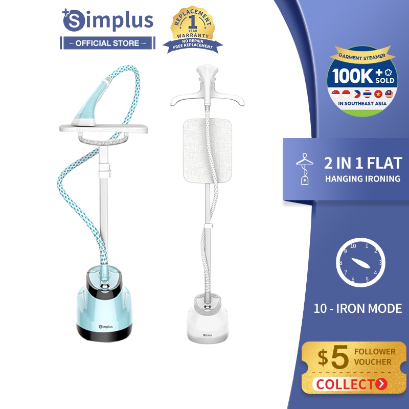 Simplus Garment Steamer With Ironing Board Rotatable Handheld 1800W 2