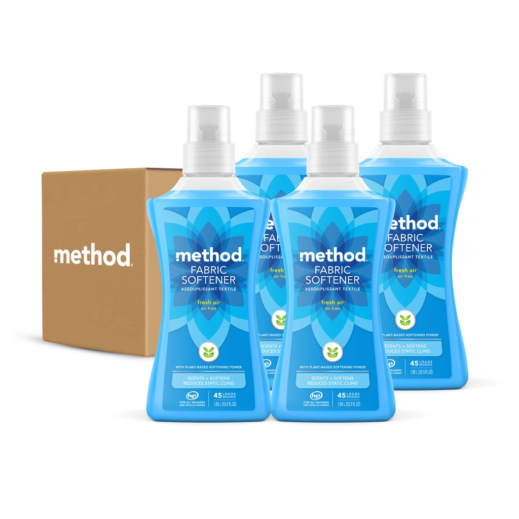 [Carton Size] Method Fabric Softener Fresh Air 1.58L (4 bottles) Shopee Singapore